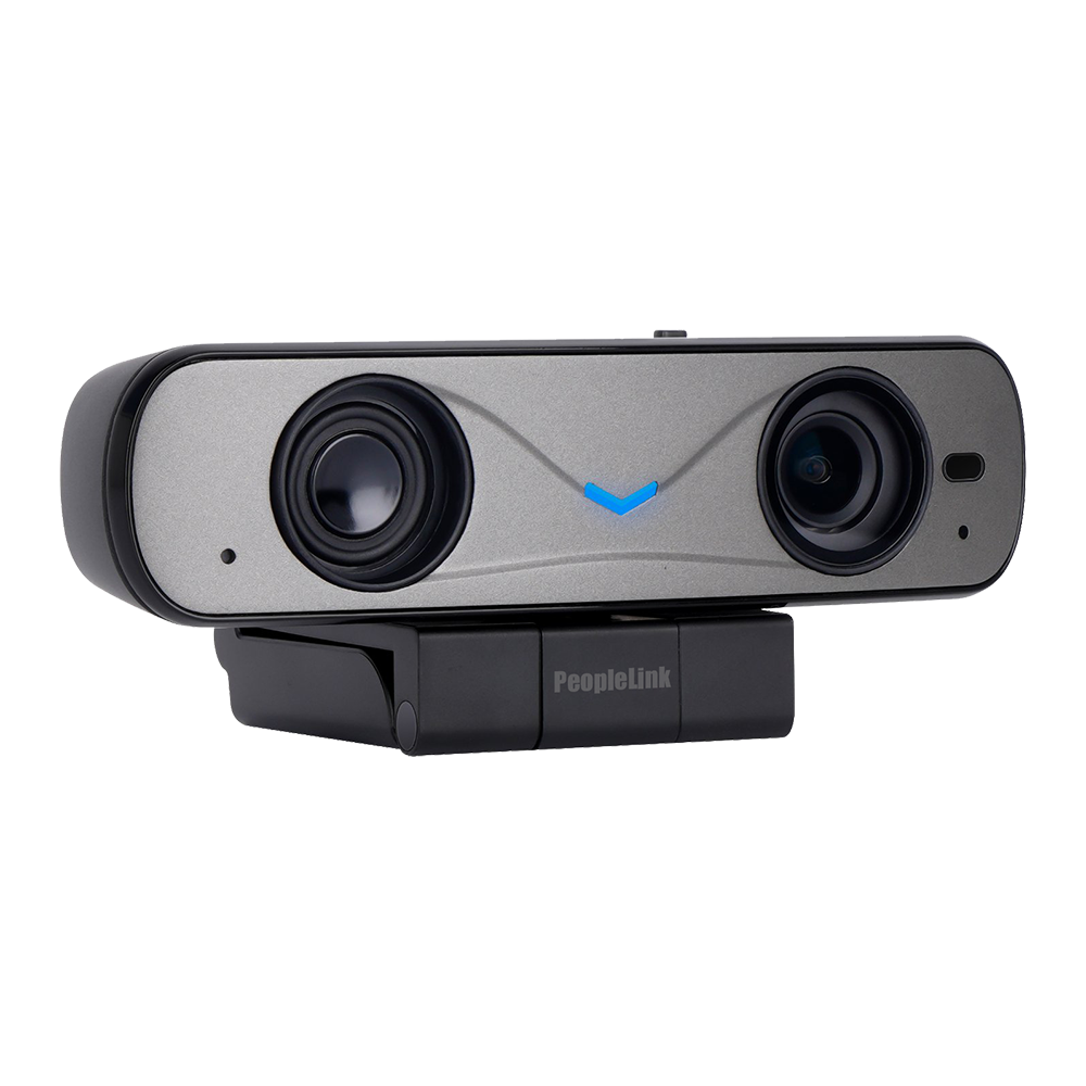 All in one HD Webcam with Speaker and Microphone - PeopleLink Fusion 16 - 90° FOV, 4X Digital Zoom,