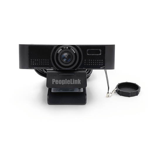 PeopleLink i8 Full HD Webcam, Auto Light correction, Inbuilt Microphone, USB Plug & Play, Works with Zoom, Teams, Mac, Windows, Android, PC, Laptop, Tablet
