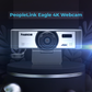4K Ultra HD Webcam with AI Auto Framing, Humanoid tracking, 110 FoV, ultra wide angle - PeopleLink Eagle 4K Webcam