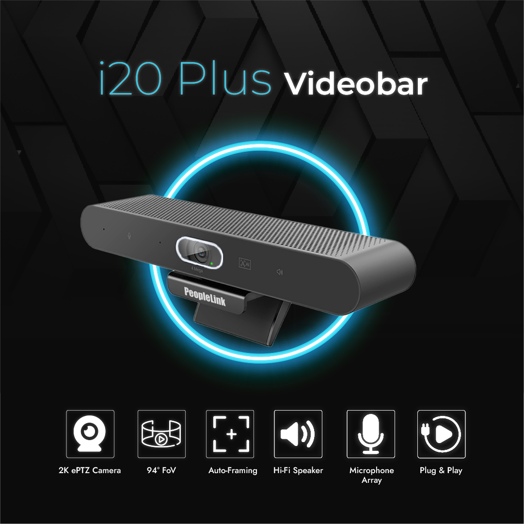 All in one video conferencing bar - PeopleLink i20 Plus Videobar